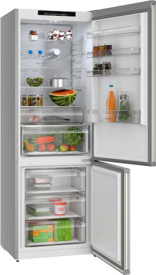 Bosch Combină frigorifică 440lt Total NoFrost Î203xL70xA66.7cm. Gri KGN492IAF