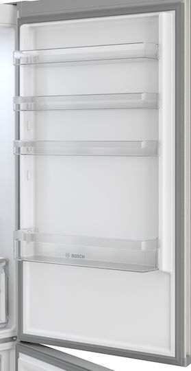 Bosch Combină frigorifică 440lt Total NoFrost Î203xL70xA66.7cm. Gri KGN492IAF