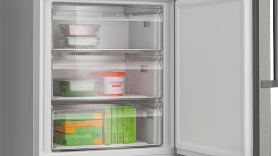 Bosch Ψυγειοκαταψύκτης 440lt Total NoFrost Υ203xΠ70xΒ66.7εκ. Inox KGN49AICT
