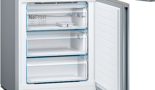 Bosch Fridge-Freezer 438lt Total NoFrost H203xW70xD67cm Gray KGN493IDA