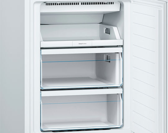 Bosch Ψυγειοκαταψύκτης 305lt Total NoFrost Υ186xΠ60xΒ66εκ. Λευκός KGN36NWEA