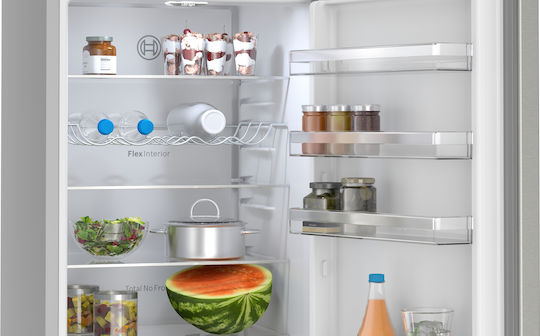 Bosch Ψυγειοκαταψύκτης 363lt Total NoFrost Υ203xΠ60xΒ66.5εκ. Inox KGN39VIBT