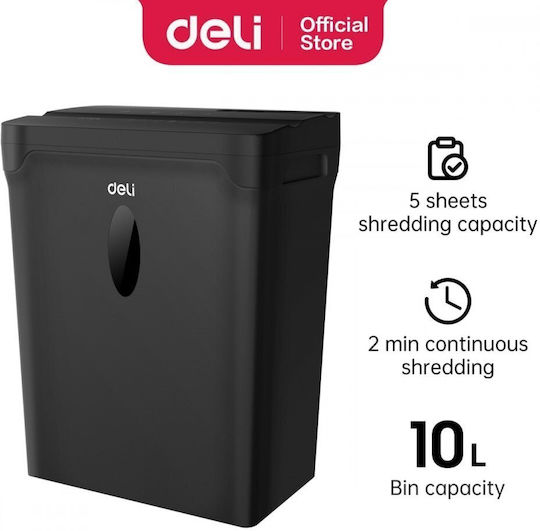 Deli 5-Sheet Paper Shredder