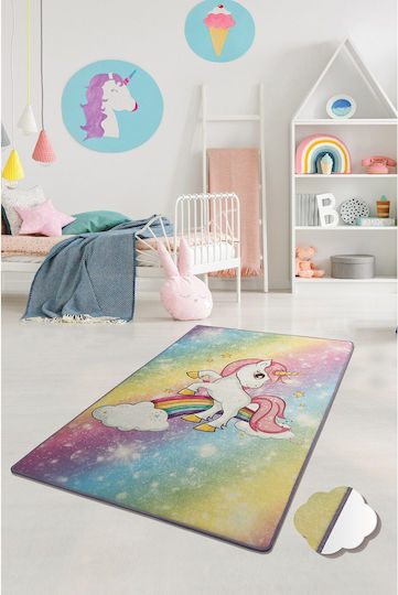 Conceptum Hypnose Παιδικό Χαλί Μονόκερος Πολύχρωμο 100x160cm