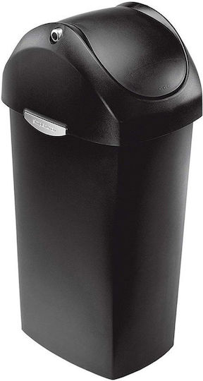 Simplehuman Πλαστικός Κάδος Απορριμμάτων 40lt Μαύρος
