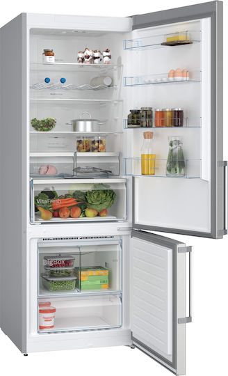 Bosch Kühl-Gefrierkombination 508Es Total NoFrost H193xB70xT80cm. Brushed Steel Anti-Fingerprint KGN56XIER