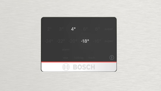 Bosch Fridge-Freezer 526lt Total NoFrost H186xW75xD80cm Inox KGN76XIEP