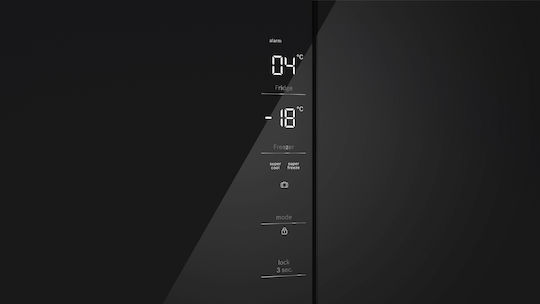 Bosch Side-by-Side Kühlschrank 547Es Total NoFrost H189.5xB85.5xT66.6cm. Schwarz KMC85LBEA