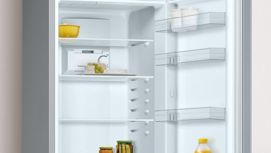 Pitsos Combină frigorifică 305lt Total NoFrost Î186xL60xA66cm. Inox PKNB36NLE0