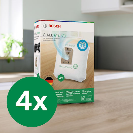 Bosch Staubsaugerbeutel 4Stück Kompatibel mit Staubsauger Bosch