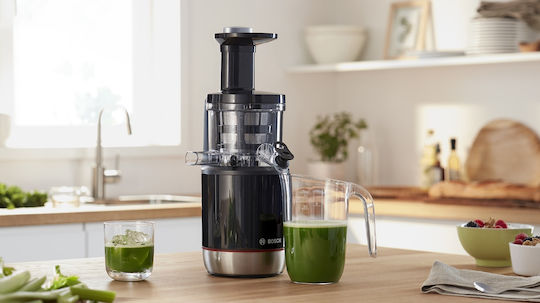 Bosch Storcător de fructe Presare lentă 150W Unelte pentru măcelari Negru