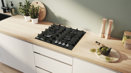 Bosch Serie 4 Plită pe Gaz Natural Autonom 59x52εκ.