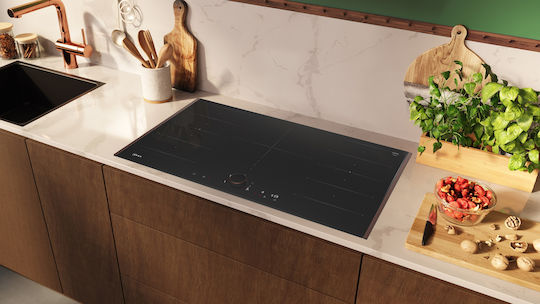 Neff N 90 Smart Επαγωγική Εστία με Πλαίσιο Αυτόνομη με Λειτουργία Κλειδώματος 93.4x52.7εκ. Deep Black
