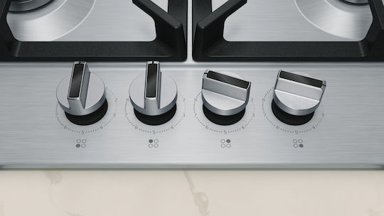 Neff N 70 Natural Gas Cooktop Autonomous 58.2x52εκ. Silver