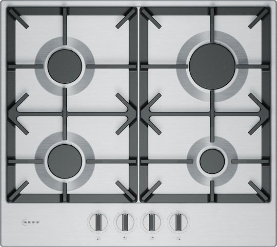 Neff N 70 Natural Gas Cooktop Autonomous 58.2x52εκ. Silver