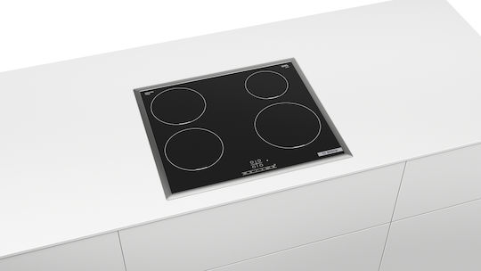 Bosch Serie 4 Induction Cooktop With Frame Autonomous with Child Lock Function 58.3x51.3εκ.