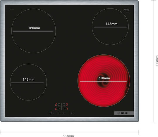 Bosch Serie 4 With Frame Autonomous with Child Lock Function 58.3x51.3εκ.