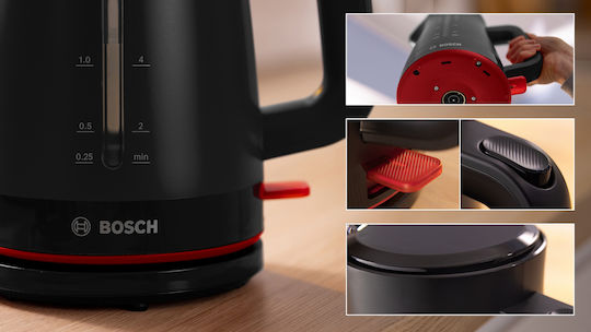 Bosch MyMoment Електрическа Кана 1.7л 2400W Черна