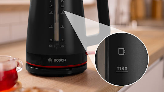Bosch MyMoment Електрическа Кана 1.7л 2400W Черна