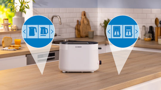 Bosch MyMoment Prăjitor de pâine 2 sloturi 950W Alb