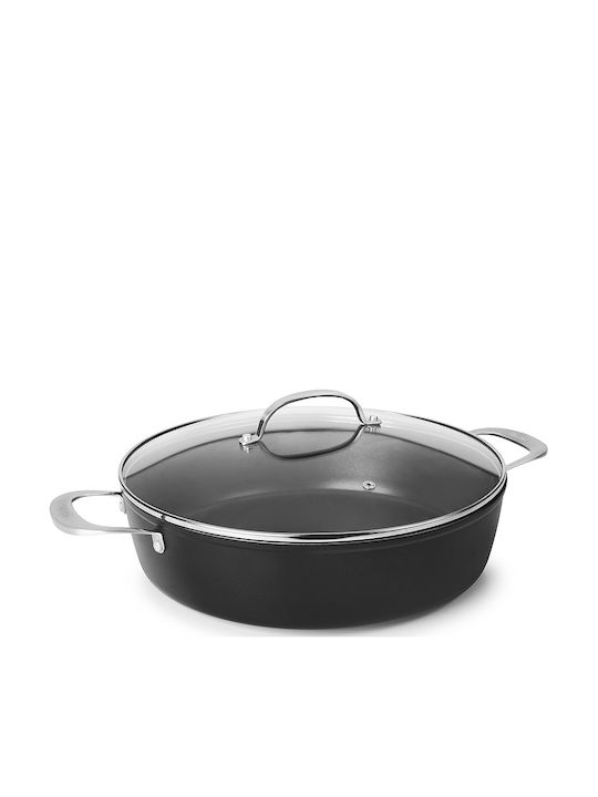 Ibili Tigaie Din Aluminiu Turnat Cu Capac Cu Acoperire Antiaderentă