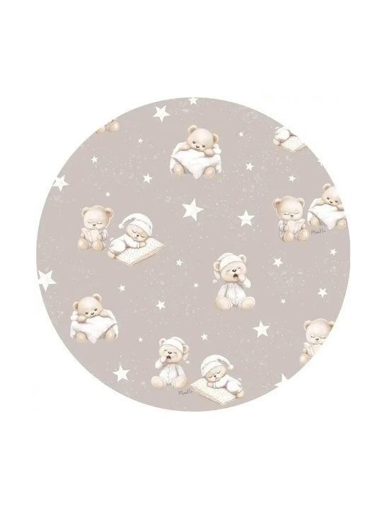 MimiNu Lenjerie De Patut Bebe Pentru Cradle Din Bumbac Cu Cauciuc Bej 80x35cm