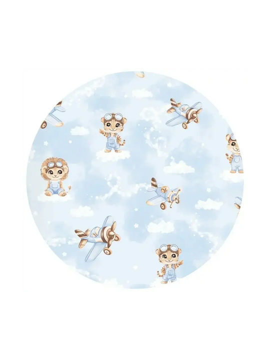 Qmini Set Lenjeri De Patut Bebe Pentru Cradle Din Bumbac Cu Cauciuc Bej 90x40cm