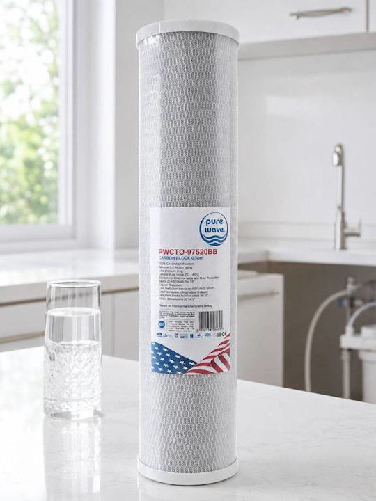 Water Filter Cartridge for Central Water Filtration System / Reverse Osmosis from Activated Carbon 20" 5 μm
