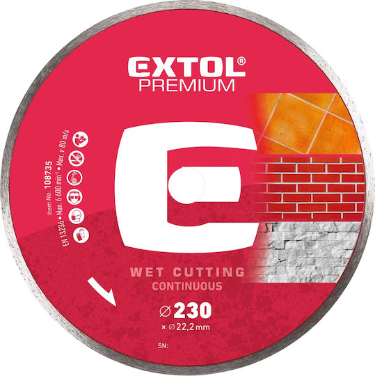 Extol Disc De Tăiere Materiale De Construcție 230mm