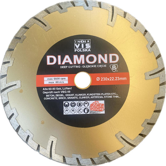 Falon-Tech Δίσκος Κοπής Δομικών Υλικών 230mm