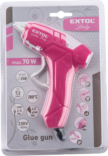 Extol Pistol de lipit 25W pentru Rădăcini de Silicon 7.2mm