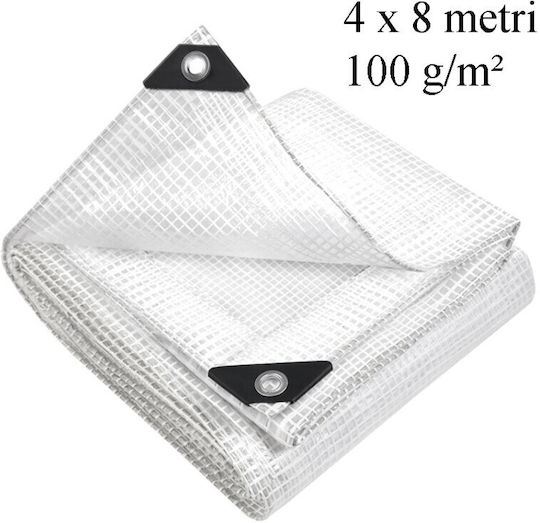 MP Pânză Impermeabilă Rotundă 100gr/m² cu Diametru 4m Gri