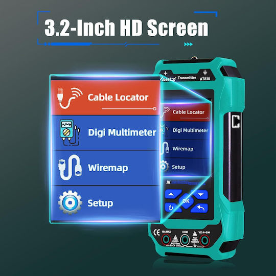 Locator At838 Abestop Circuit Locator Multimeter Function Underground Ψηφιακός Ανιχνευτής Καλωδίων