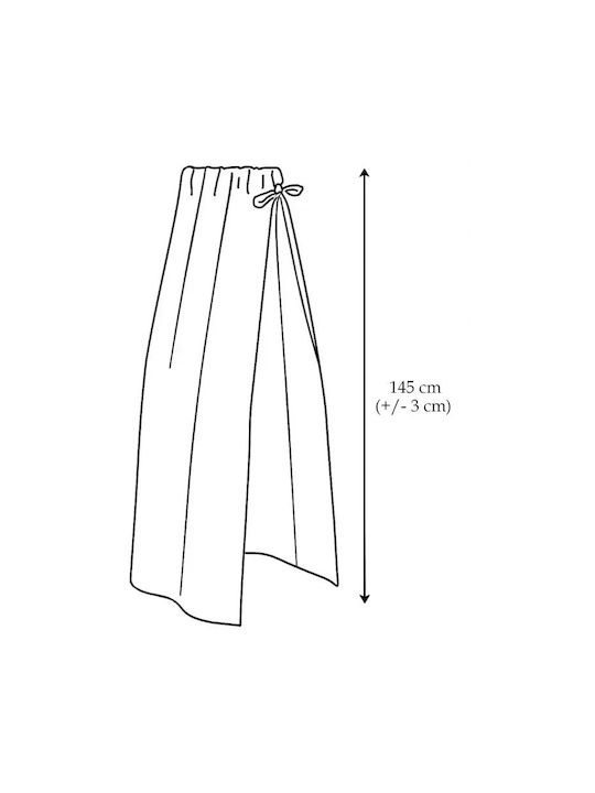 Qmini Κουνουπιέρα Κούνιας από Τούλι Μπλε 145x200εκ.