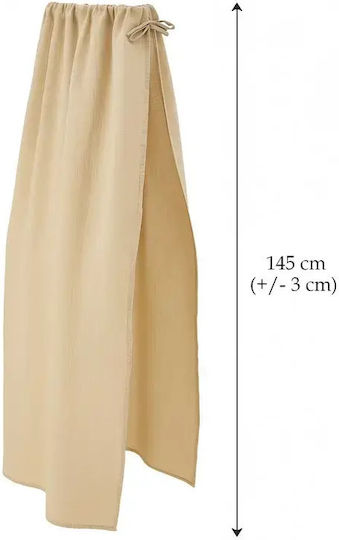 Qmini Cotton Beige Crib Mosquito Net 145x200cm