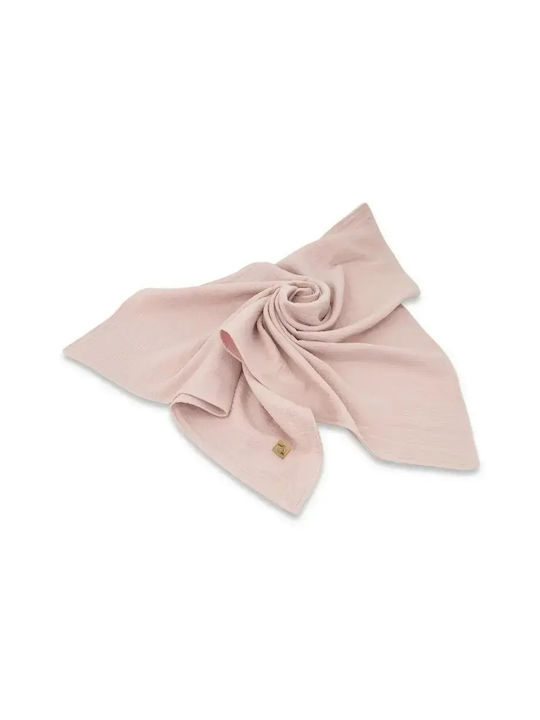 Qmini Nursery Swaddling Cotton Pink Blanket 75x100cm