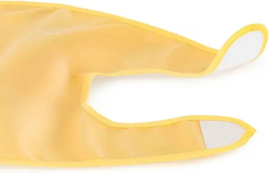 Petite & Mars Babici Pentru Bebeluşi Impermeabilă Din Plastic Cu Autocolant Şi Buzunar Ocher Pentru 6 Luni+