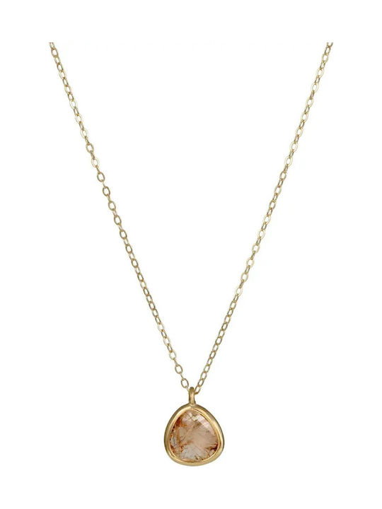 Vergoldete Silberschmuck Braun
