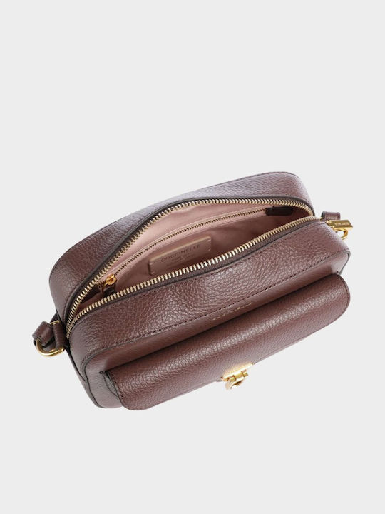 Leather Women's Shoulder Bag Brown