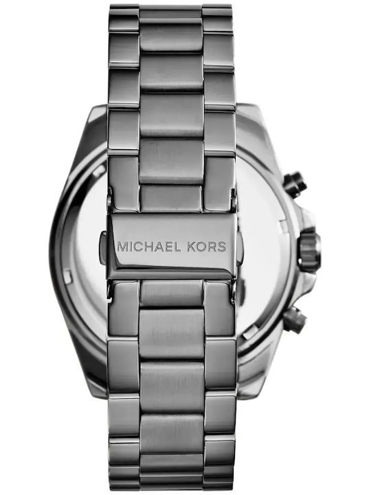 Michael Kors Bradshaw Мъжки Ръчен Часовник 43mm На Батерия със Сребриста Метална Гривна