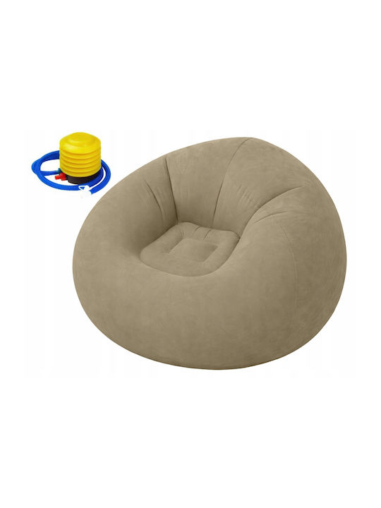 Fotoliu Puf Gonflabil Brown 100x100x65cm
