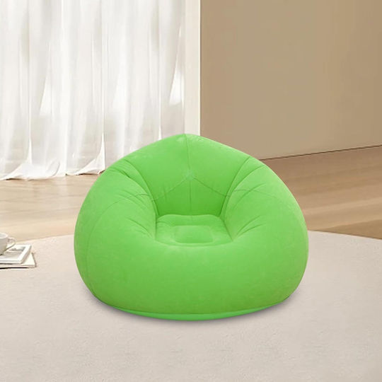 Πουφ Πολυθρόνα Φουσκωτή Green 100x100x65cm