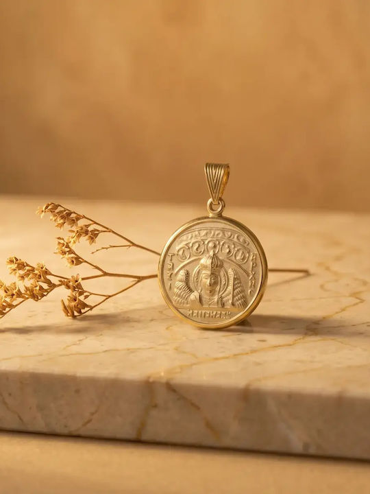 Kinder Amulett Kinderschutz mit Kette aus 14K Gold 057917