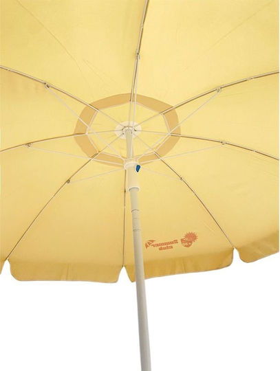 Summer Club Iris PLUS Folding Beach Umbrella Diameter 2m with Ecru Air Duct