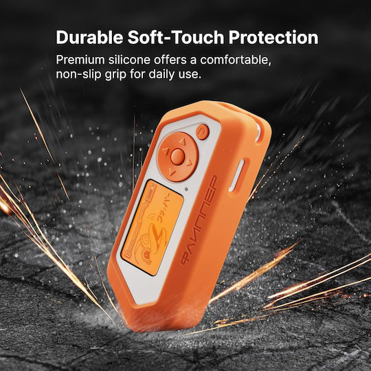 Soft Touch Silicone Protective Case Flipper Zero Shockproof Scratch-resistant Full Access To Usb-c Gpio Microsd Ir Ports Ergonomic Non-slip Design Orange