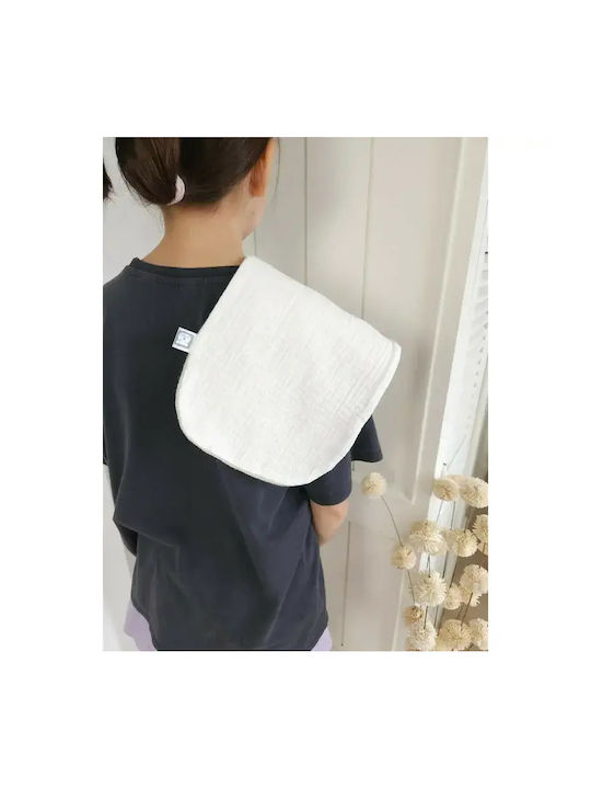 Qmini Umărul Burp Cloth Bej 45x23 cm