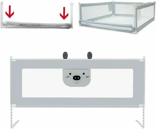 Primabobo Bară de Protecție pentru Pat din Metal în Culoare Gri