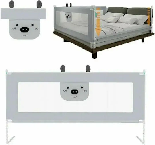 Primabobo Bară de Protecție pentru Pat din Metal în Culoare Gri
