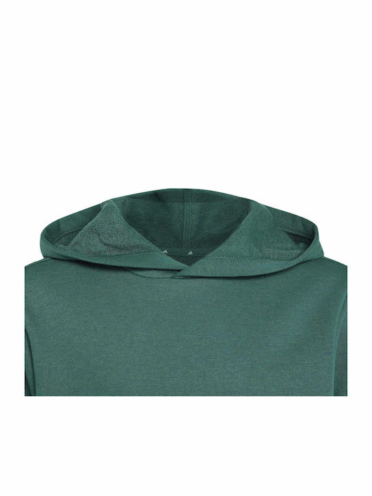 Kinder-Sweatshirt mit Kapuze und Taschen Grün