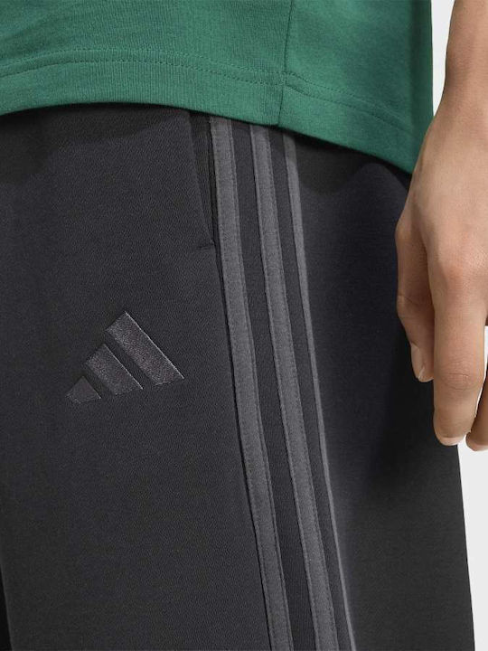 Essentials 3-Stripes Sweatpants Black